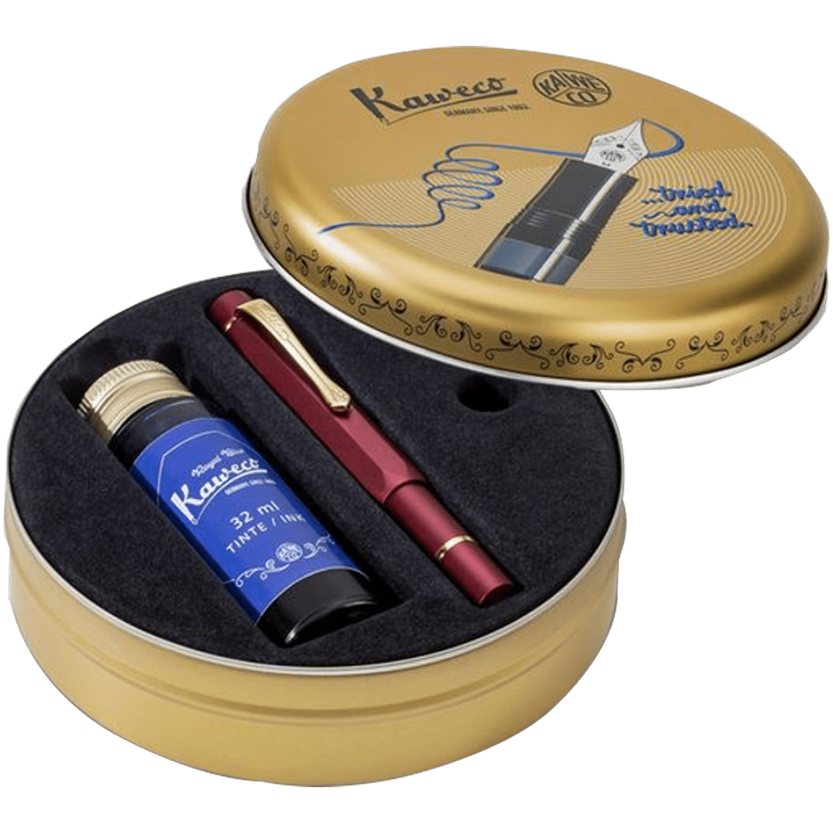Kaweco Sport Piston Filler Fountain Pen Set - Bordeaux - Pen Boutique Ltd