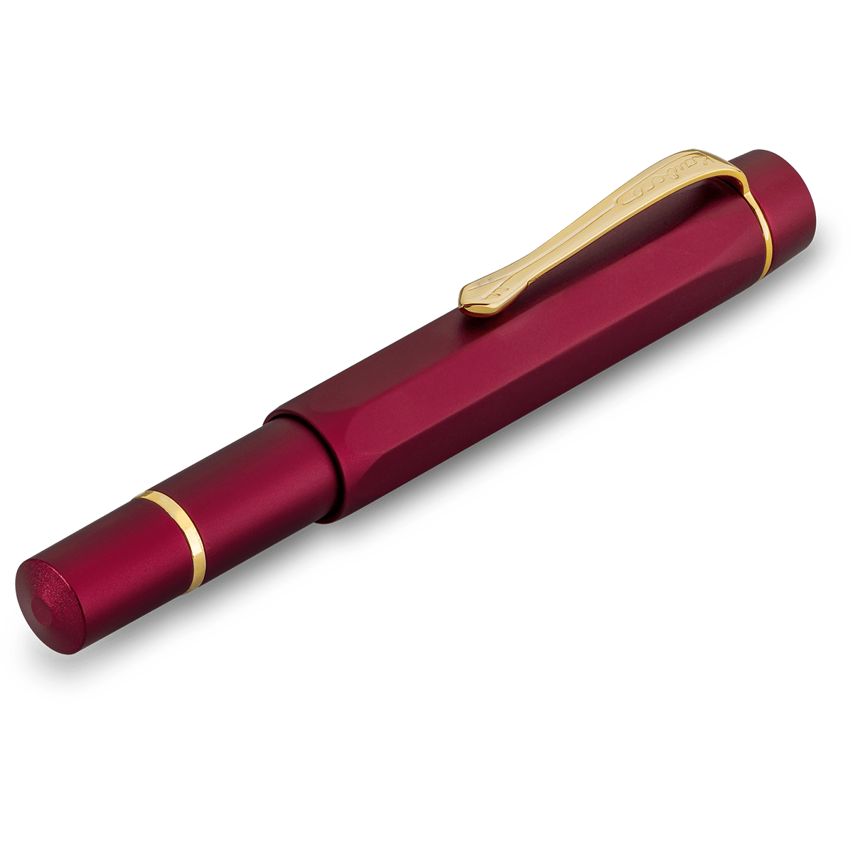 Kaweco Sport Piston Filler Fountain Pen - Solo Bordeaux - Gold Trim - Pen Boutique Ltd