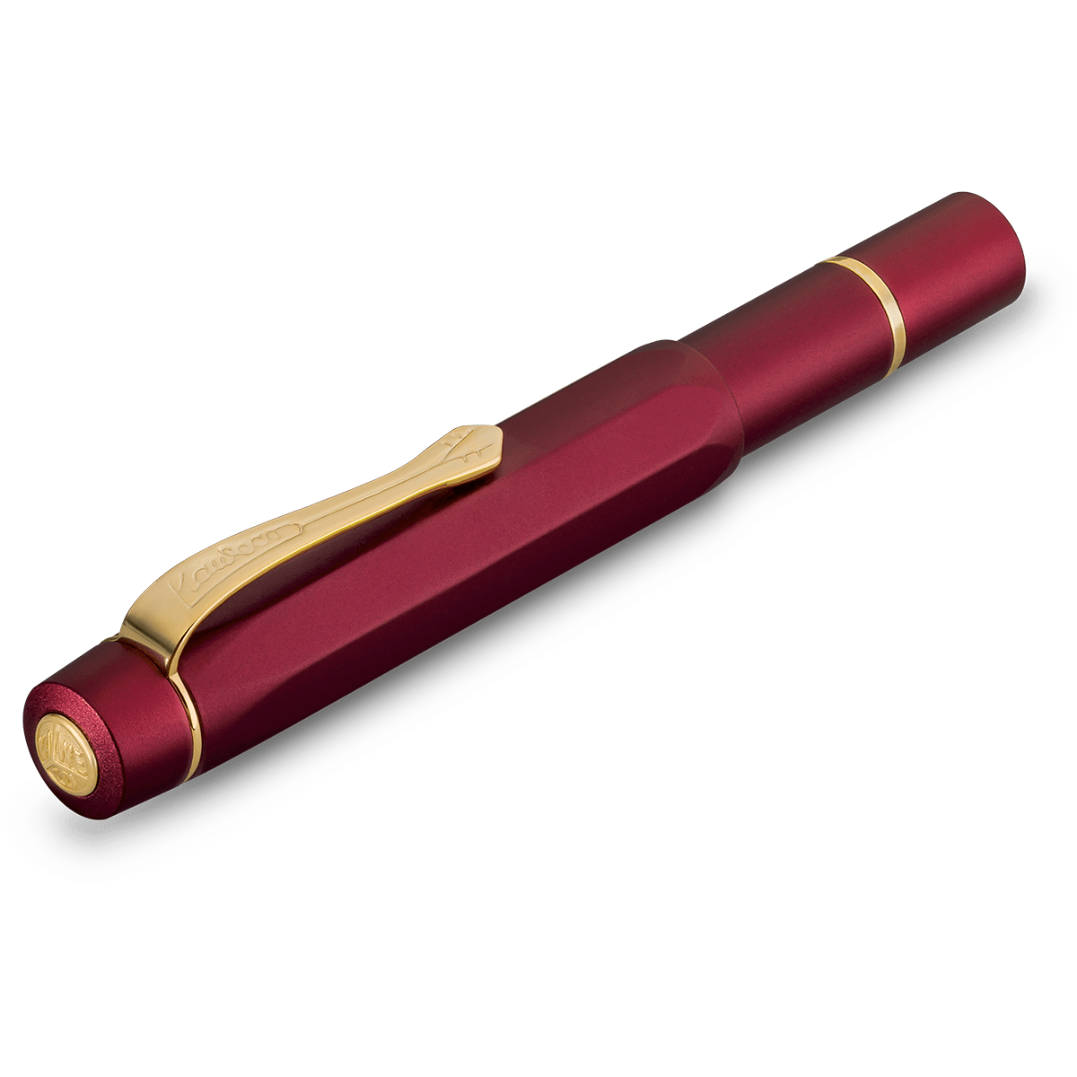 Kaweco Sport Piston Filler Fountain Pen - Solo Bordeaux - Gold Trim - Pen Boutique Ltd