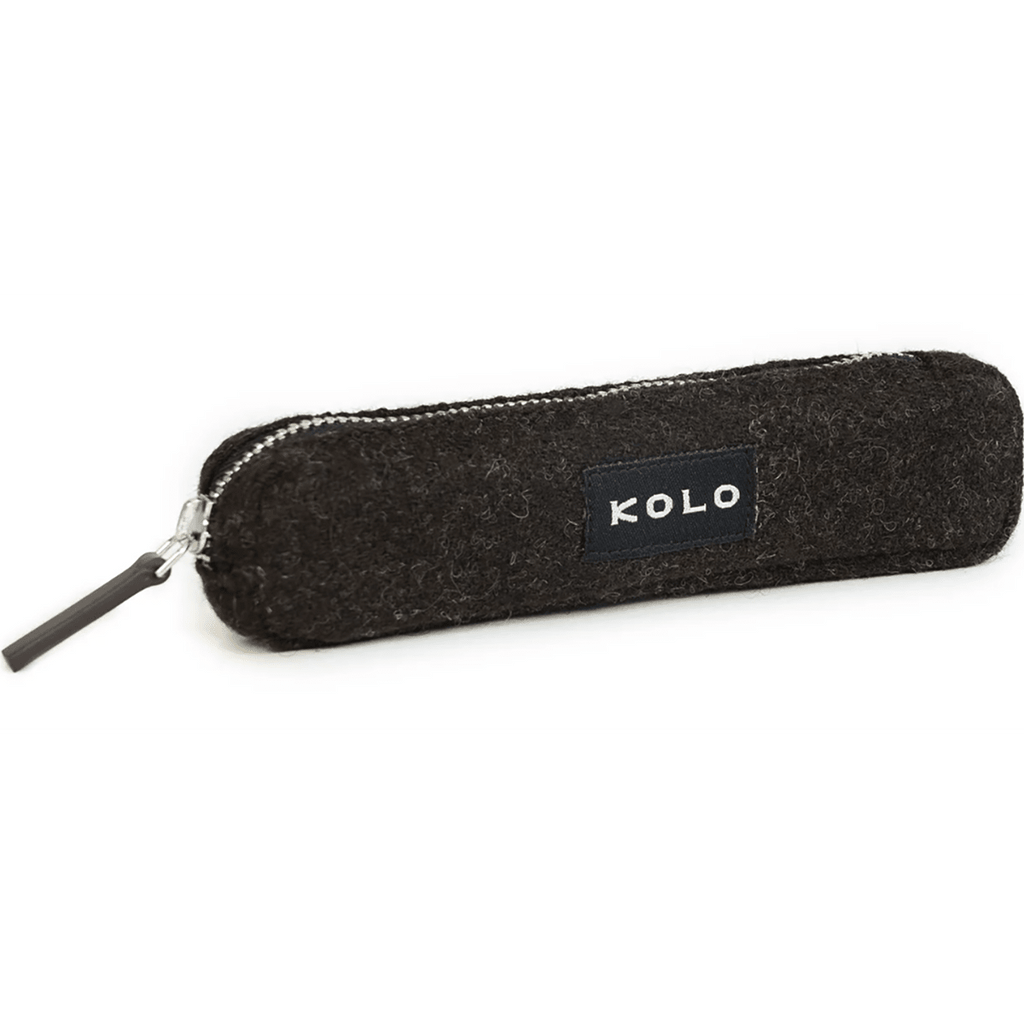 Kolo Parker Mini Pen Case - Solid Black Tweed - Pen Boutique Ltd