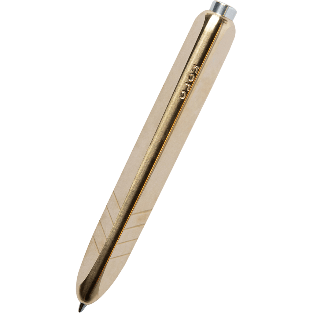 Kolo Tino Ballpoint Pen - Raw Brass - Pen Boutique Ltd