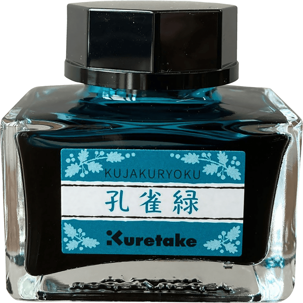 Kuretake Ink - Café Bottle - Meiji No Iro Kujakuryoku - Pen Boutique Ltd