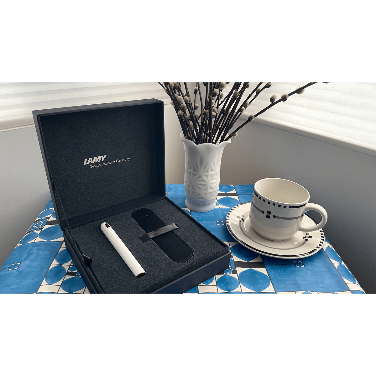 Lamy Dialog CC Fountain Pen - Shiny White - Pen Boutique Ltd