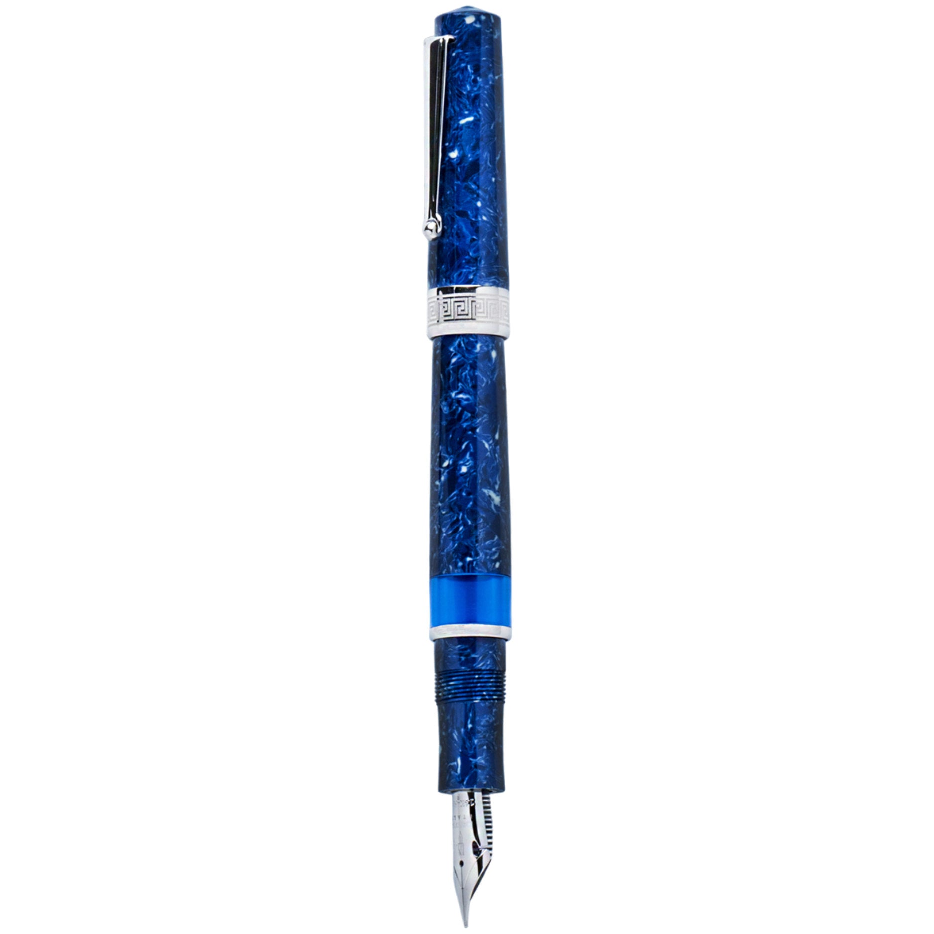 Delta Fountain Pen - Lapis Blue - Silver Trim (Limited Edition) - Pen Boutique Ltd