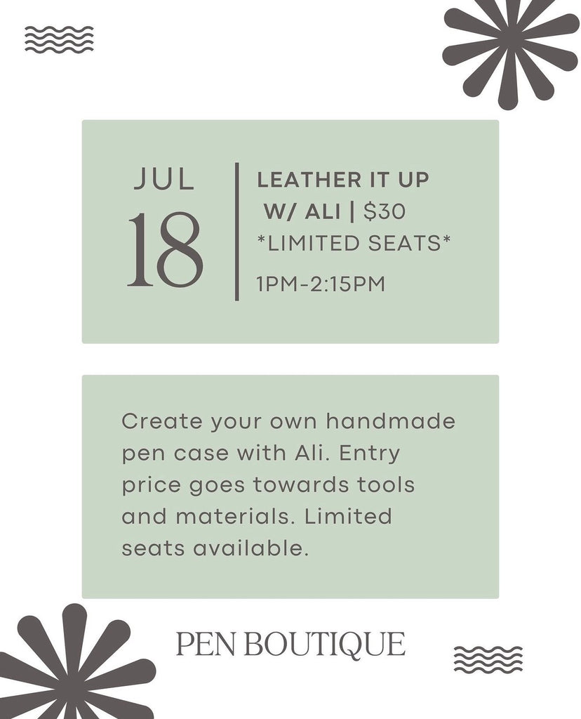 Leather it up with Ali! - Pen Boutique Ltd
