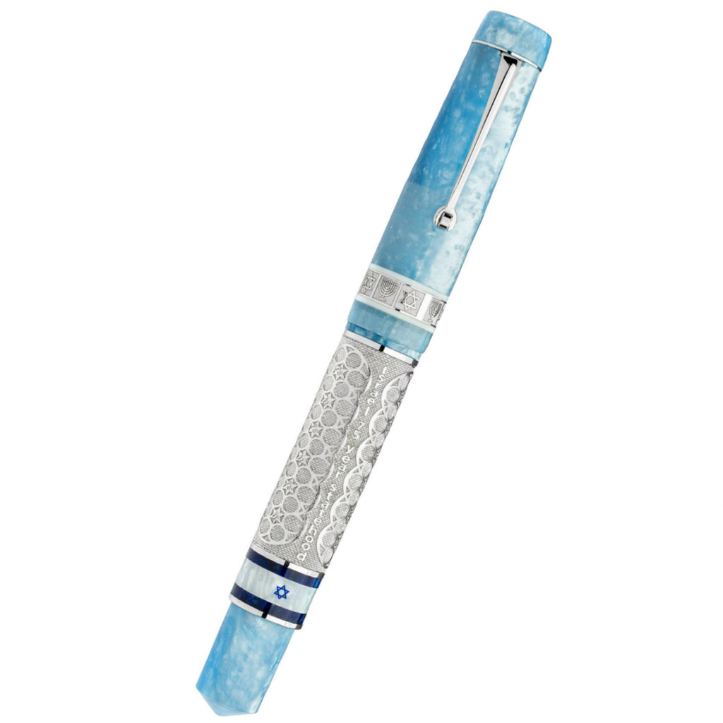 Leonardo Israel 75 Years Fountain Pen - Chai 1k Bronze - Rhodium Trim (Numbered Limited Edition) - Pen Boutique Ltd