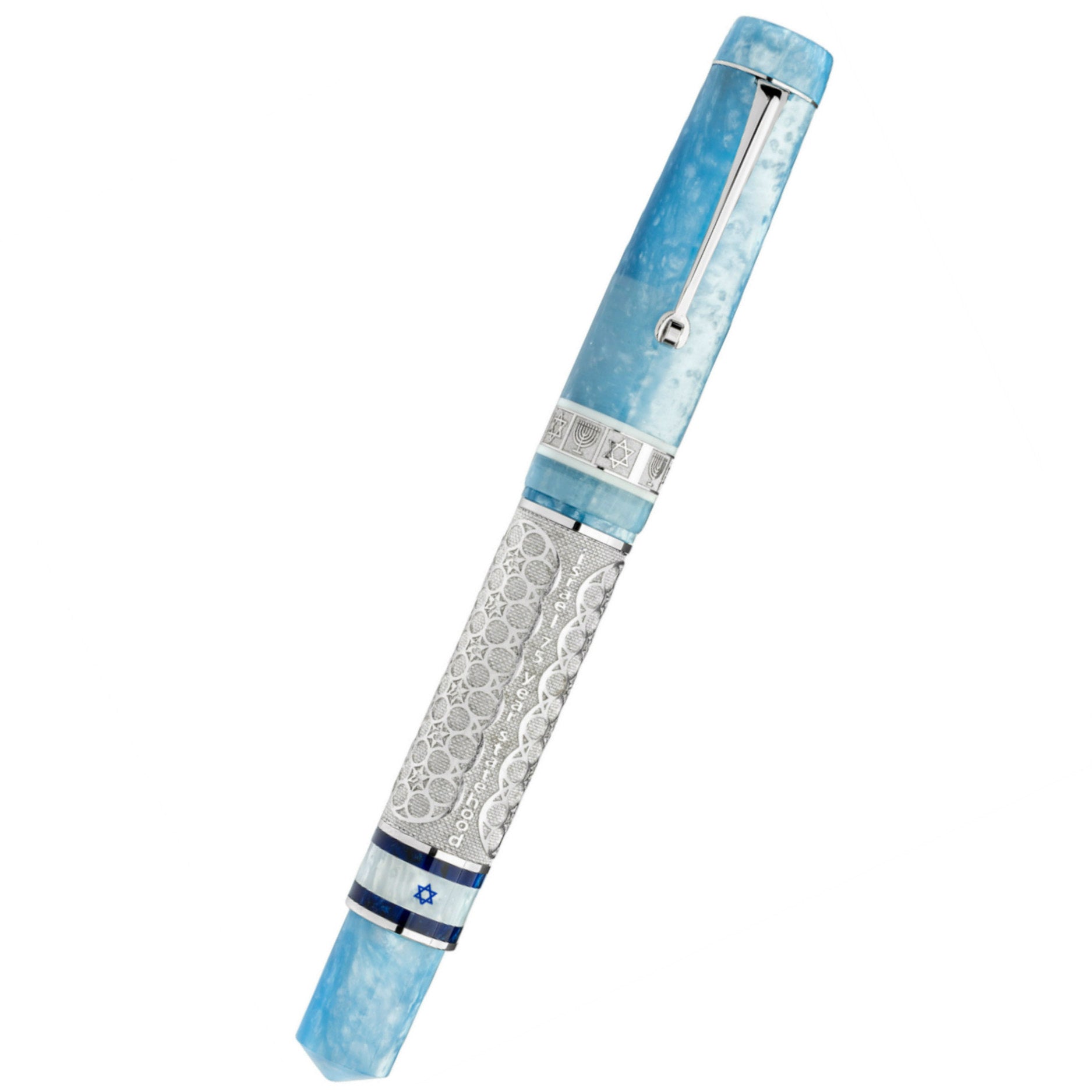 Leonardo Israel 75 Years Fountain Pen - Chai 1k Bronze - Rhodium Trim (Numbered Limited Edition) - Pen Boutique Ltd
