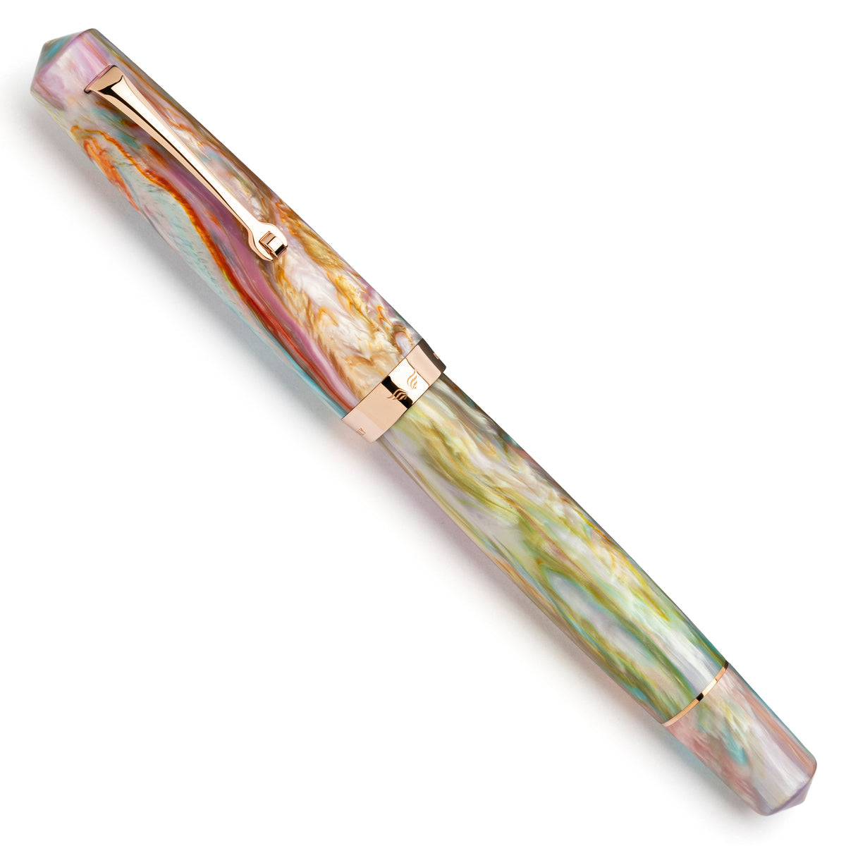 Leonardo Momento Magico Fountain Pen - Fantasie Primary Manipulation 4.0 - Rose Gold Trim-Pen Boutique Ltd