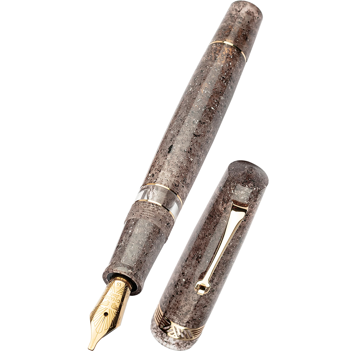 Leonardo Momento Magico Fountain Pen - Sea Sand - Gold Trim-Pen Boutique Ltd