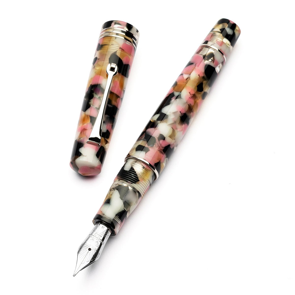 Leonardo Momento Zero Fountain Pen - Corricella - Silver Trim - Pen Boutique Ltd