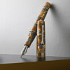 Leonardo Momento Zero Fountain Pen - Lava E Cenere - Silver Trim - Pen Boutique Ltd