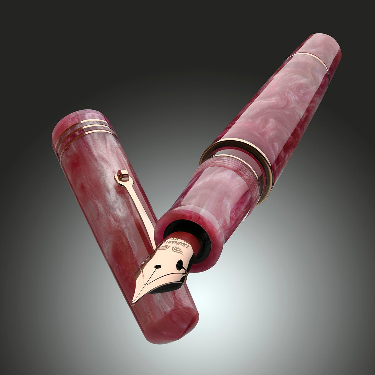 Leonardo Momento Zero Grande 2.0 Fountain Pen - The Power of Flower - Sakura - Rose Gold Trim (Limited Edition) - Pen Boutique Ltd