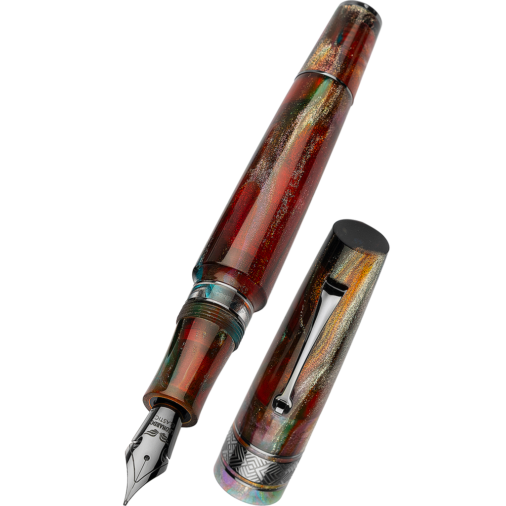 Leonardo Supernova Fountain Pen - Primary Manipulation 5 - Ruthenium Trim (Limited Edition) - Pen Boutique Ltd