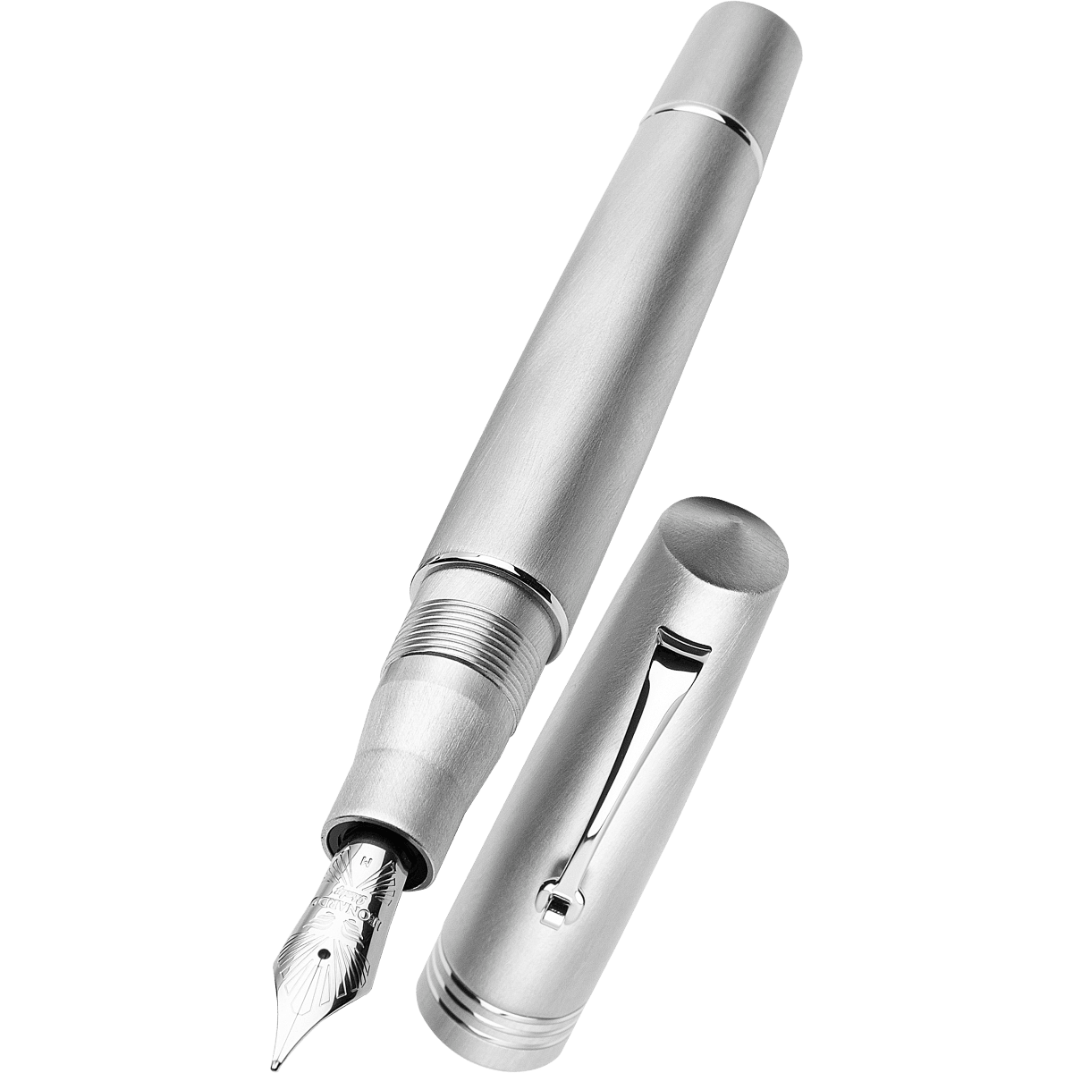 Leonardo Momento Zero Fountain Pen - Alumina - Aluminium Trim (Limited Edition) - Pen Boutique Ltd
