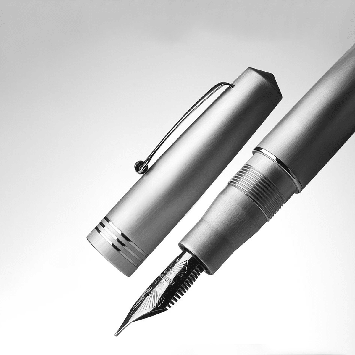 Leonardo Momento Zero Fountain Pen - Alumina - Aluminium Trim (Limited Edition) - Pen Boutique Ltd