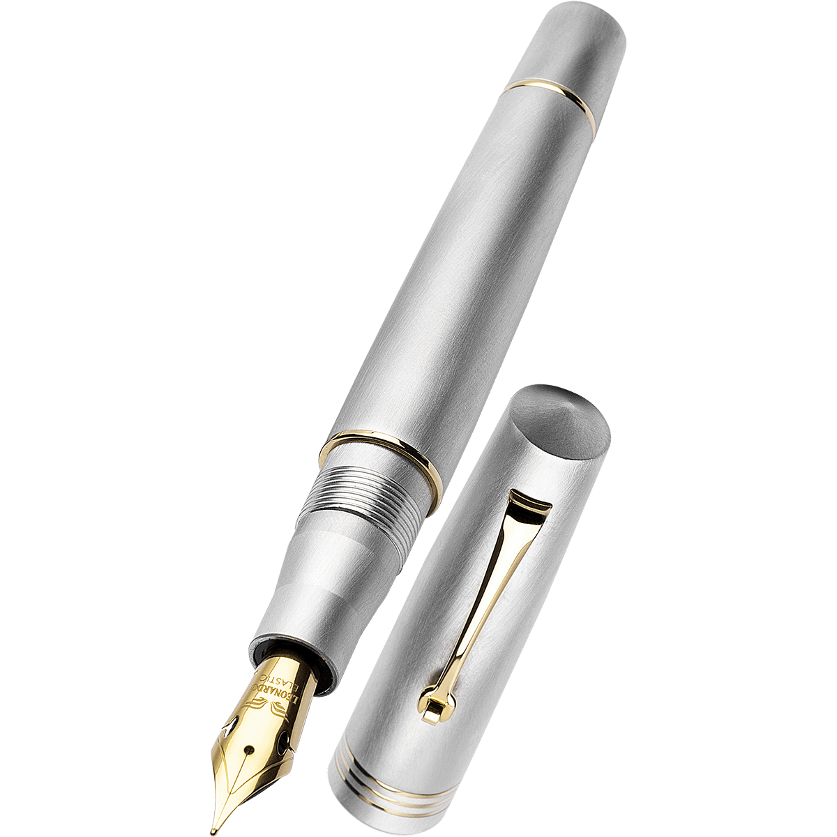 Leonardo Momento Zero Fountain Pen - Alumina - Gold Trim (Limited Edition) - Pen Boutique Ltd