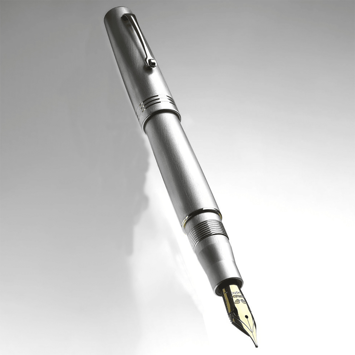 Leonardo Momento Zero Fountain Pen - Alumina - Gold Trim (Limited Edition) - Pen Boutique Ltd
