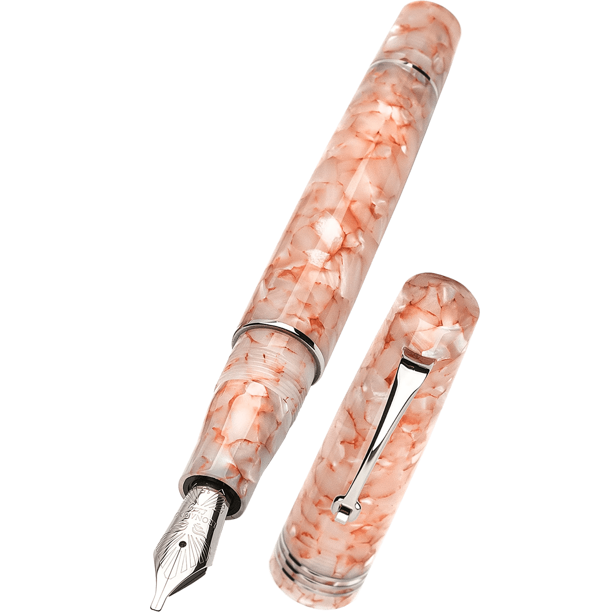 Leonardo Momento Zero Fountain Pen - Angel Skin - Silver Trim - Pen Boutique Ltd