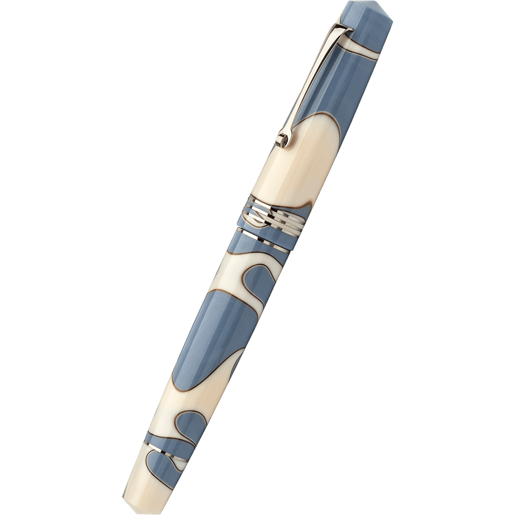 Leonardo Momento Zero Fountain Pen - Nuvola - Silver Trim (Numbered Edition) - Pen Boutique Ltd