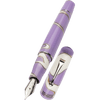 Leonardo Momento Zero Fountain Pen - Nuvola Lilac - Silver Trim - Steel Nib (Numbered Edition) - Pen Boutique Ltd