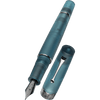 Leonardo Momento Zero Fountain Pen - Pura Frosted Petrol - Pen Boutique Ltd