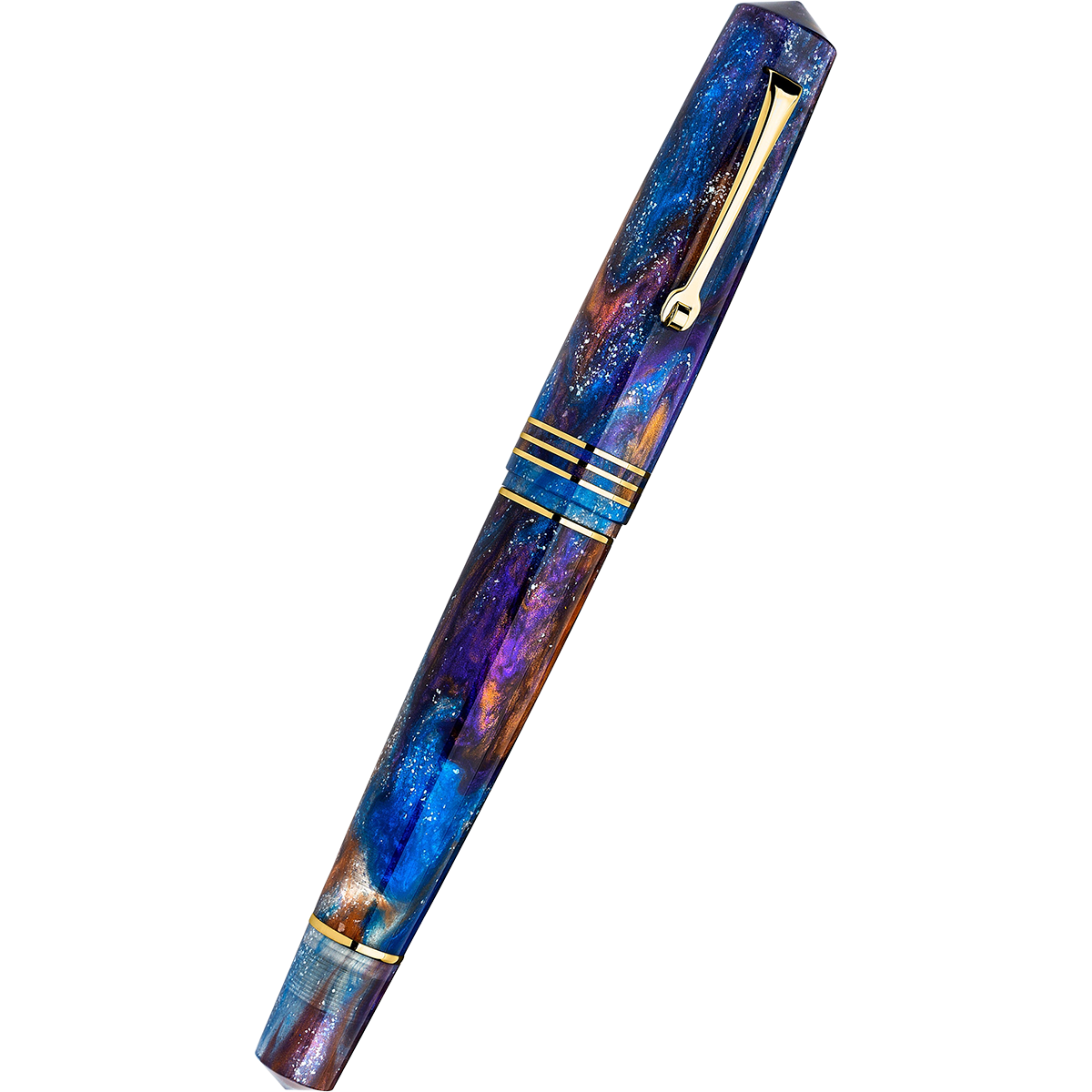Leonardo Momento Zero Grande 2.0 Fountain Pen - Universe - Gold Trim (Limited Edition) - Pen Boutique Ltd