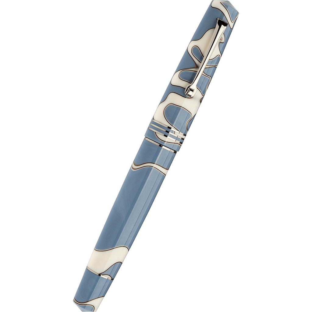 Leonardo Momento Zero Fountain Pen - Nuvola - Silver Trim (Numbered Edition) - Pen Boutique Ltd