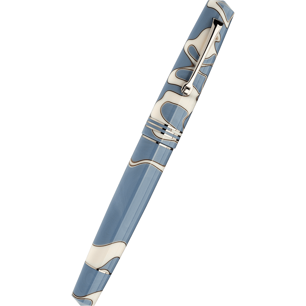 Leonardo Momento Zero Fountain Pen - Nuvola - Silver Trim (Numbered Edition) - Pen Boutique Ltd
