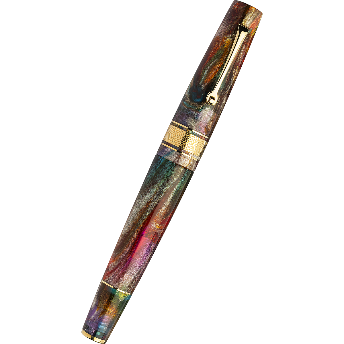 Leonardo Supernova Fountain Pen - Primary Manipulation 5 - Yellow Gold Trim (Limited Edition) - Pen Boutique Ltd