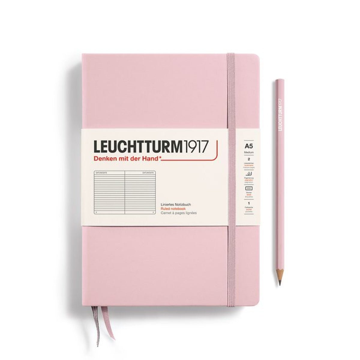 Leuchtturm 1917 Hardcover Notebook - A5 - Squared - Pen Boutique Ltd