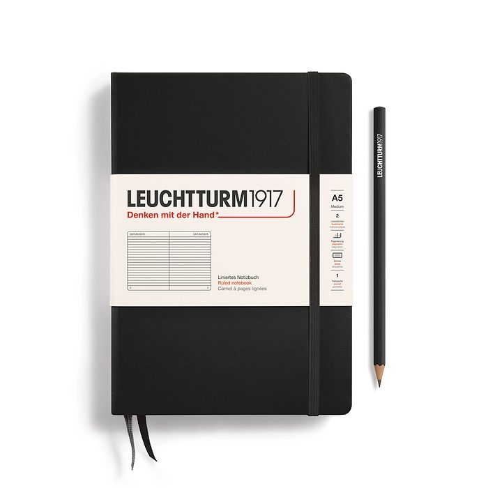 Leuchtturm 1917 Hardcover Notebook - A5 - Ruled - Pen Boutique Ltd
