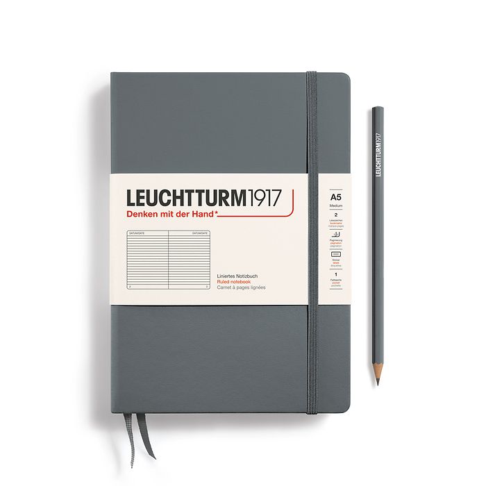 Leuchtturm 1917 Hardcover Notebook - A5 - Ruled - Pen Boutique Ltd