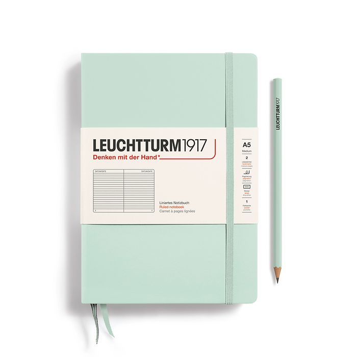 Leuchtturm 1917 Hardcover Notebook - A5 - Ruled - Pen Boutique Ltd
