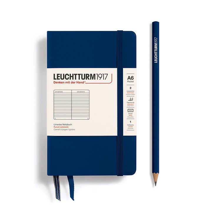 Leuchtturm 1917 Hardcover Notebook - A5 - Ruled - Pen Boutique Ltd