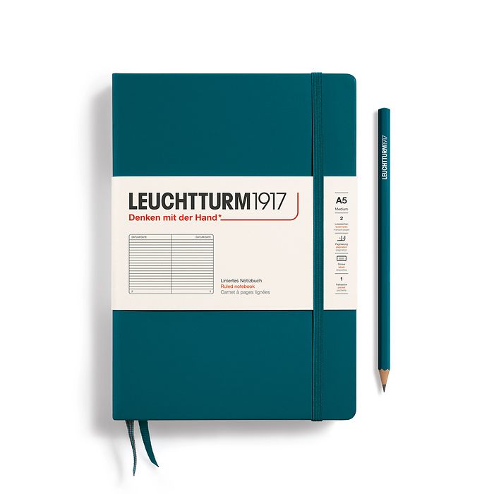 Leuchtturm 1917 Hardcover Notebook - A5 - Ruled - Pen Boutique Ltd