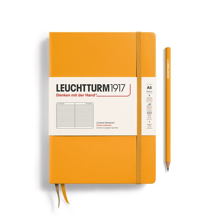 Leuchtturm 1917 Hardcover Notebook - A5 - Ruled - Pen Boutique Ltd