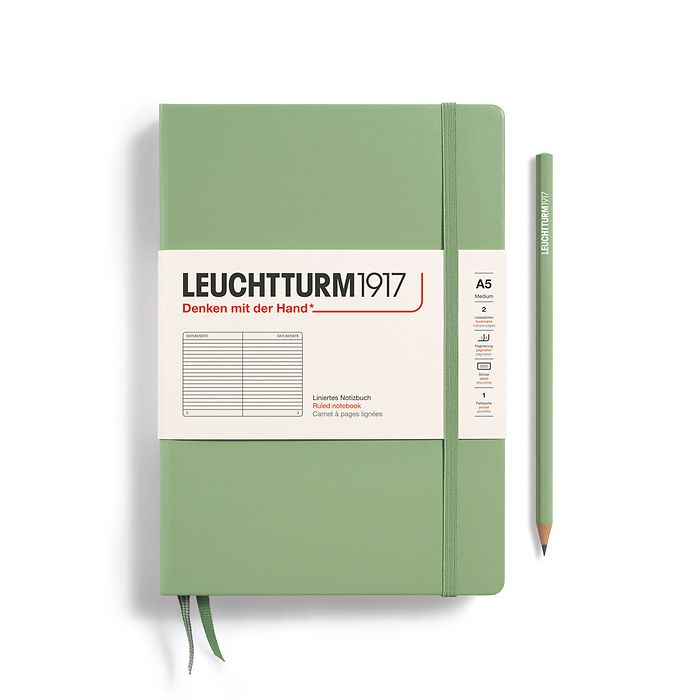 Leuchtturm 1917 Hardcover Notebook - A5 - Ruled - Pen Boutique Ltd