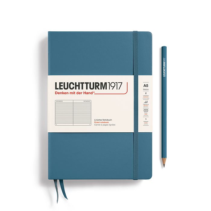 Leuchtturm 1917 Hardcover Notebook - A5 - Ruled - Pen Boutique Ltd