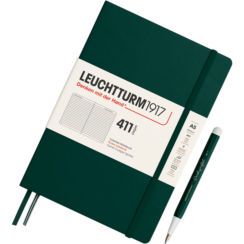 Leuchtturm 1917 411 Hardcover Notebook - A5 - Ruled - Pen Boutique Ltd
