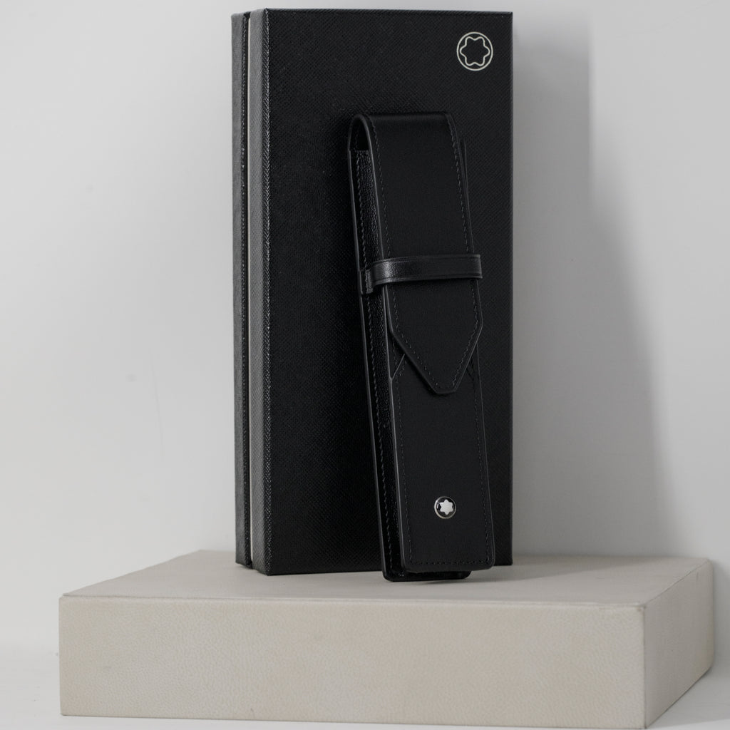 Montblanc Meisterstuck 1 Pen Pouch - Black - Pen Boutique Ltd