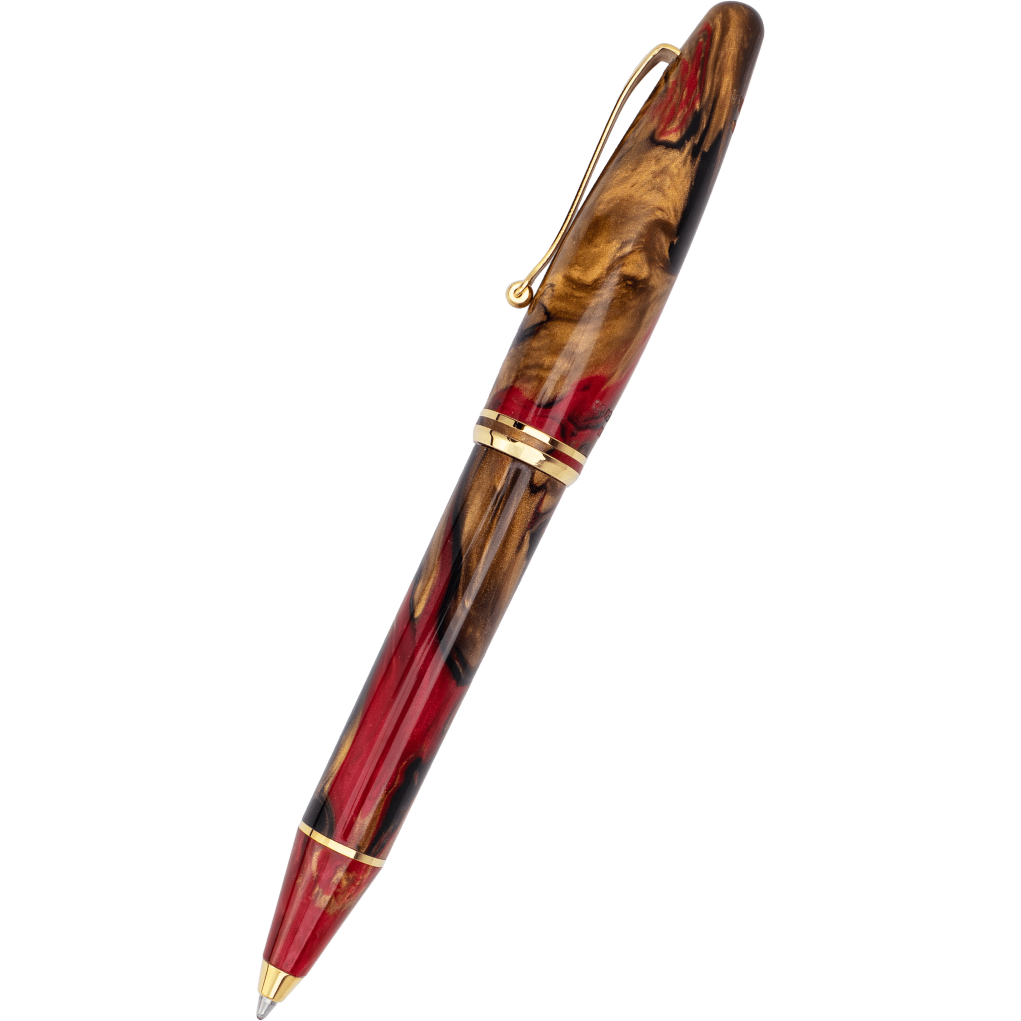 Maiora Ultra Ogiva Ballpoint Pen - Golden Rule - Gold Trim - Pen Boutique Ltd