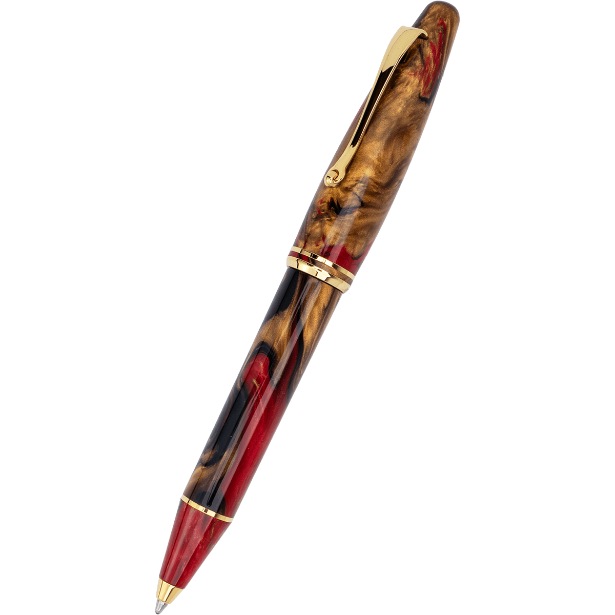 Maiora Ultra Ogiva Ballpoint Pen - Golden Rule - Gold Trim - Pen Boutique Ltd