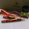 Maiora Ultra Ogiva Fountain Pen - Golden Rule - Gold Trim - 14K Gold Nib - Pen Boutique Ltd