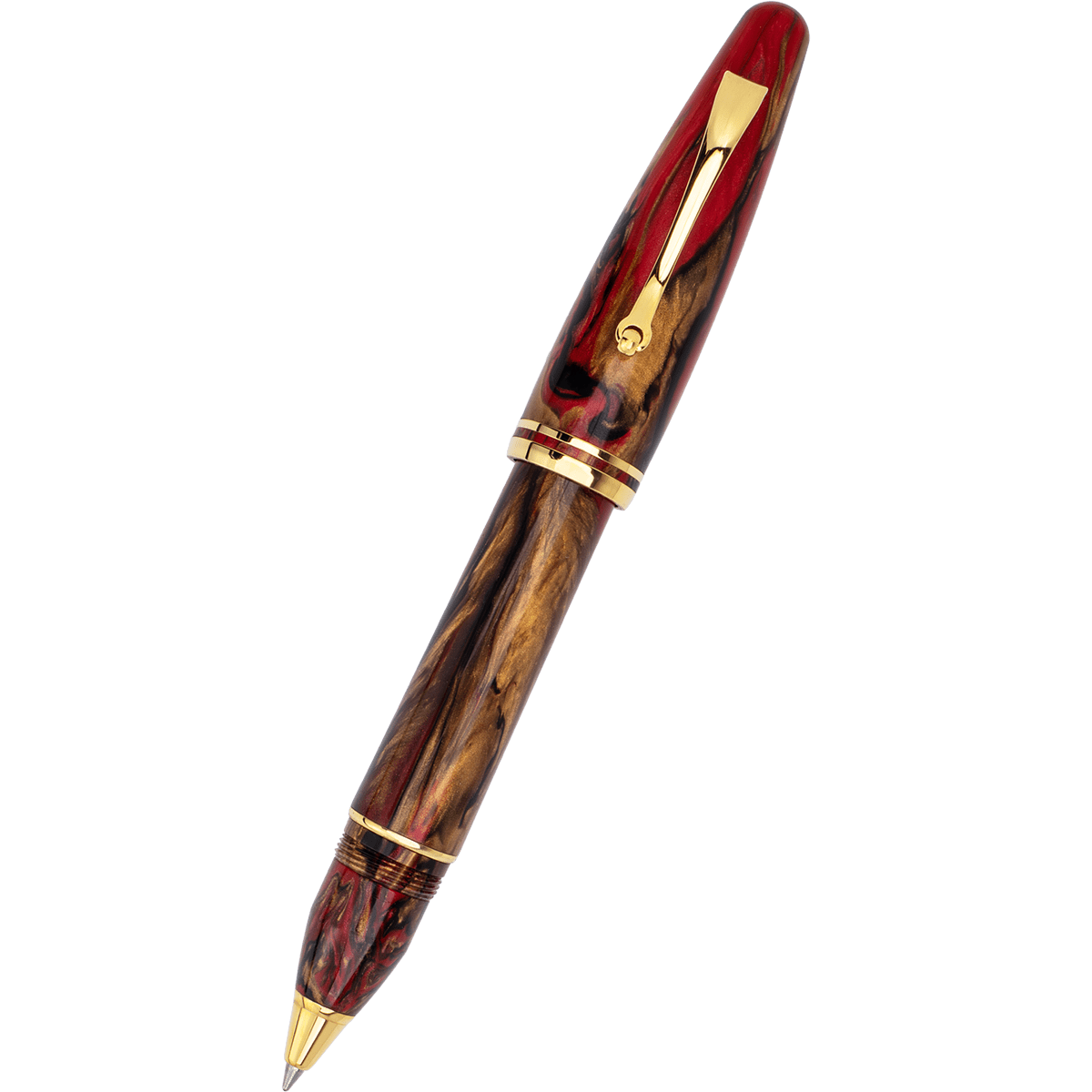 Maiora Ultra Ogiva Rollerball Pen - Golden Rule - Gold Trim - Pen Boutique Ltd