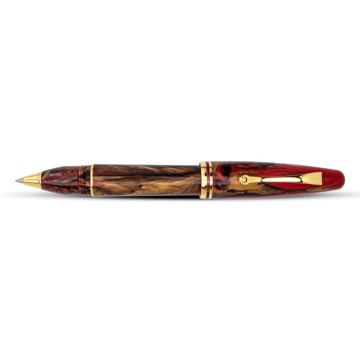 Maiora Ultra Ogiva Rollerball Pen - Golden Rule - Gold Trim - Pen Boutique Ltd
