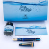 Maiora Limited Edition Fountain Pen - Agua de Mar (Sea Blue) - Gold Trim - 14K Gold Nib - Pen Boutique Ltd