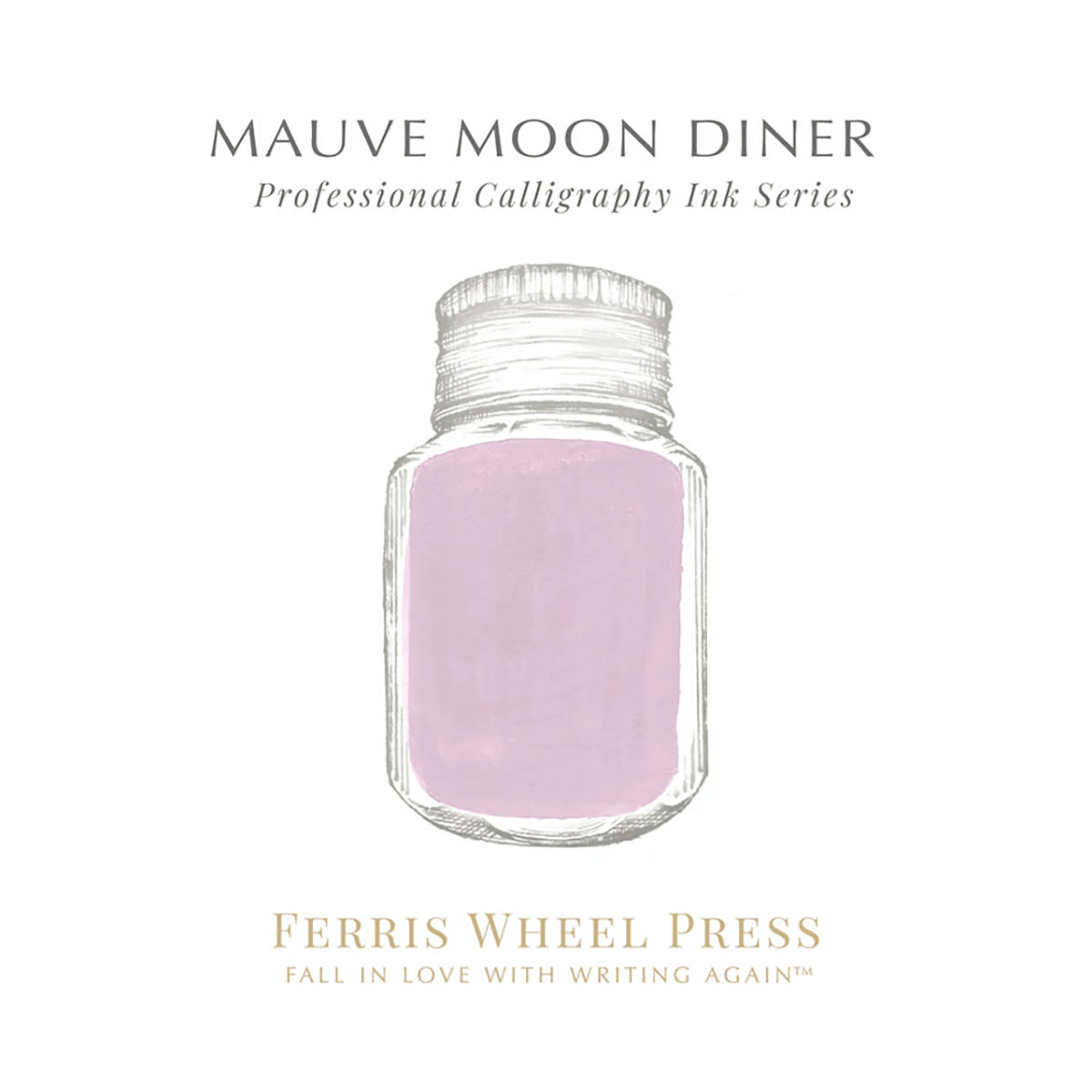 Ferris Wheel Press Calligraphy Ink Bottle - Mauve Moon Diner - 28ml - Pen Boutique Ltd