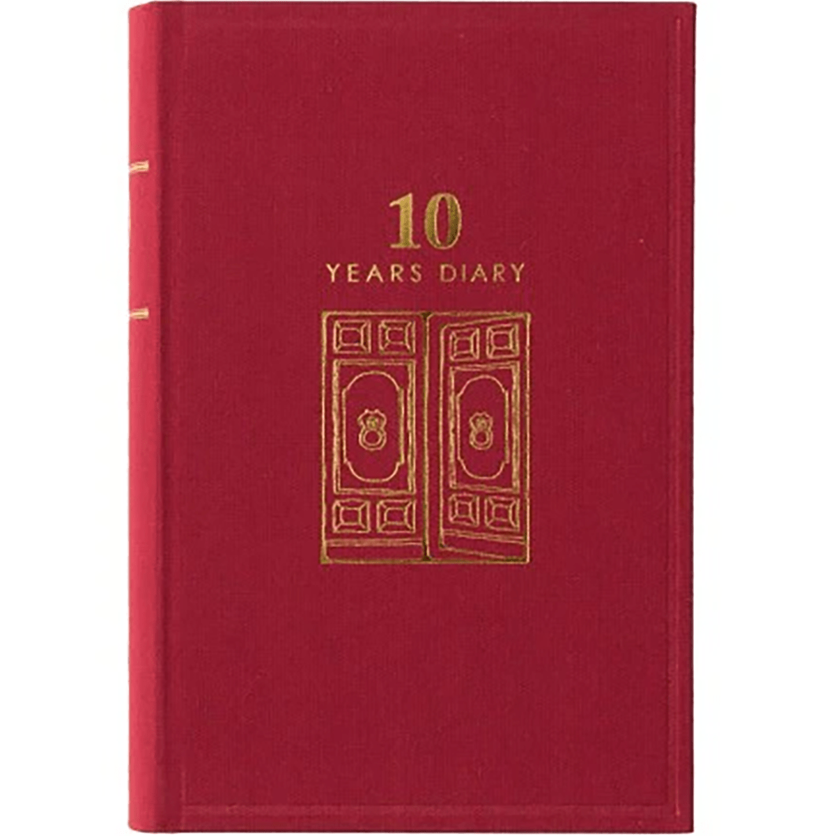 Midori 10 Years Gate Diary - Dark Red - Pen Boutique Ltd