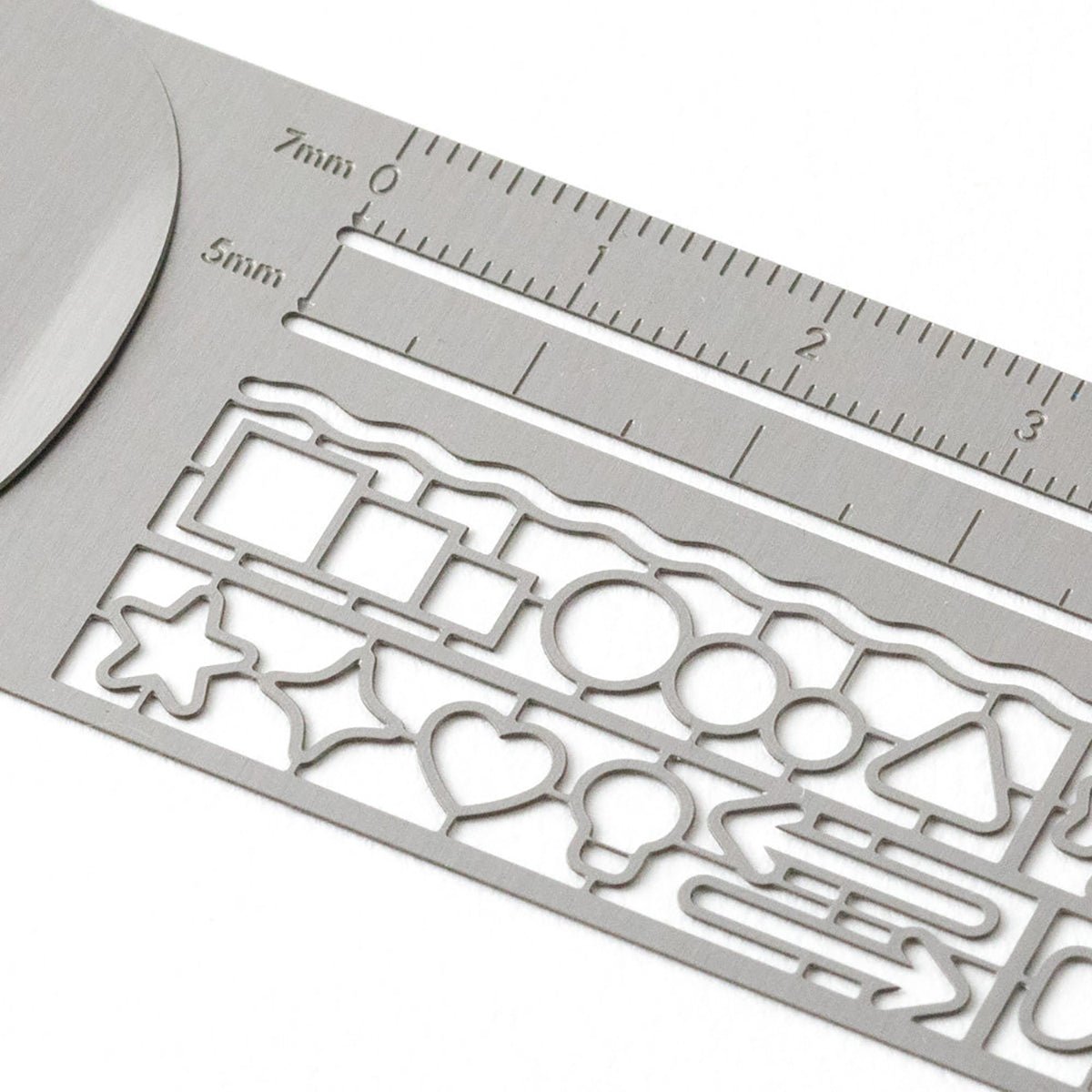 Midori Clip Ruler - Silver - Pen Boutique Ltd