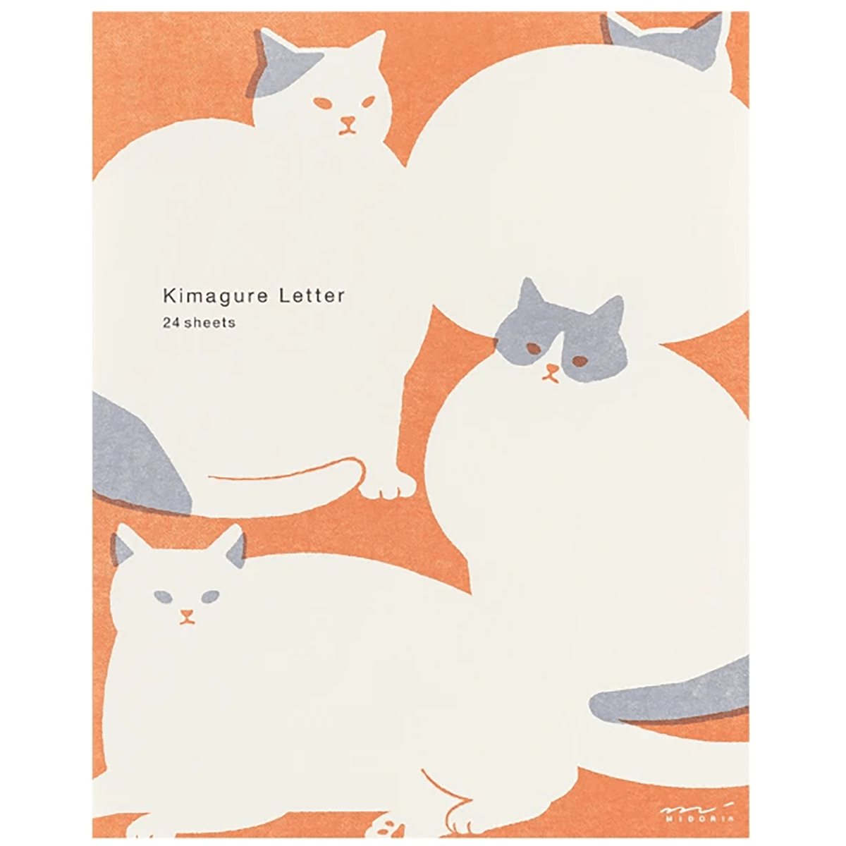 Midori Easy & Cozy Letter Pad - Kimagure Cat - Pen Boutique Ltd